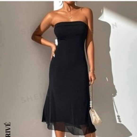 black strapless dress - Picture 3 of 8